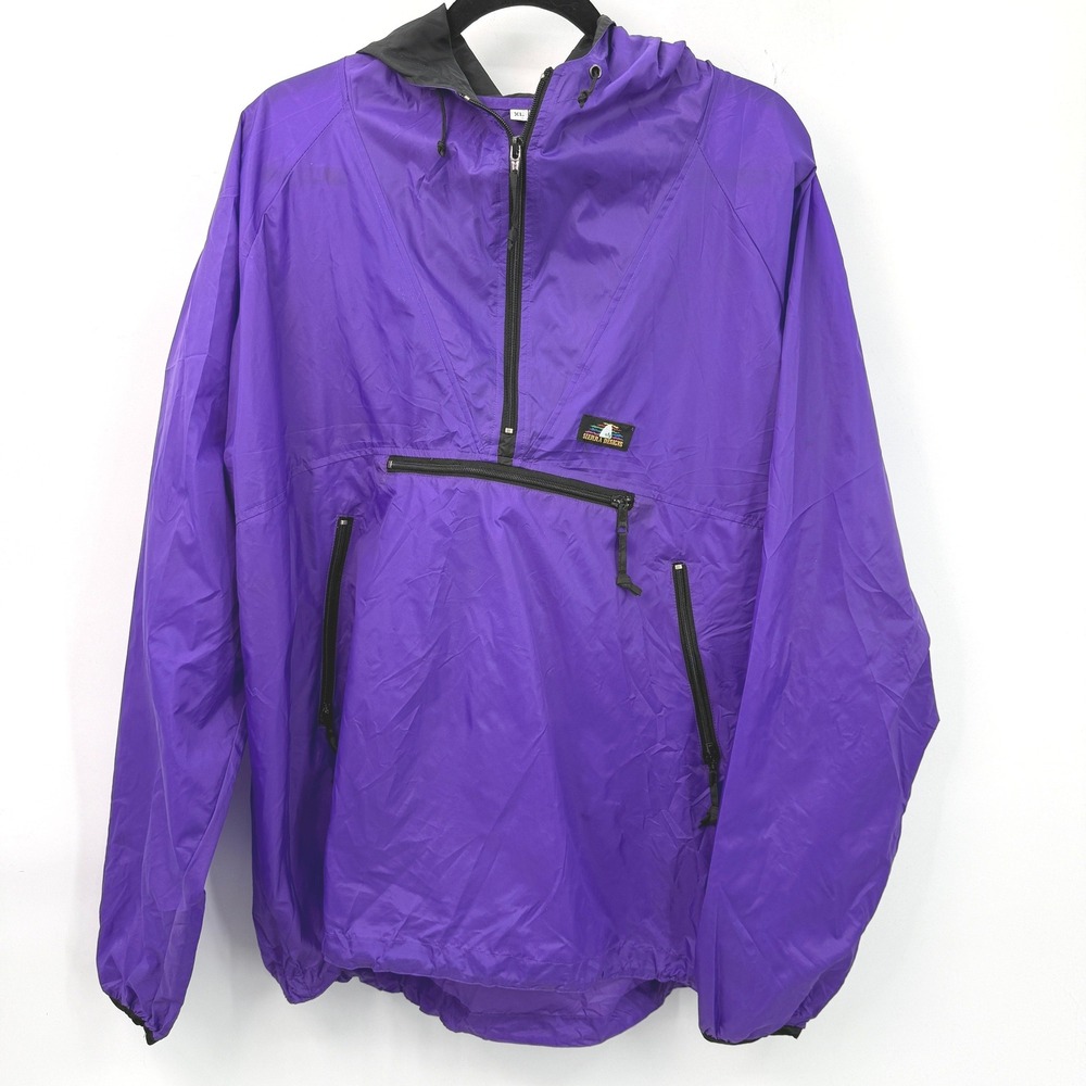 Vintage 90s Sierra Designs Anorak Windbreaker Mens XL Purple Rare Retro Gorpcore